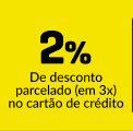 3% de desconto em 2 ou 3x no Cartão de Crédito - Aproveite!